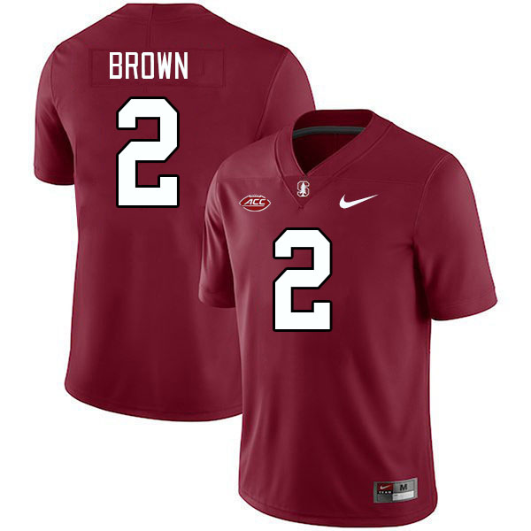 Men #2 Elijah Brown Stanford Cardinal 2024 ACC Conference College Football Jerseys Stitched-Cardinal